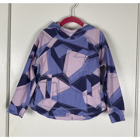 Moody Tiger Girls Activewear Purple Hooded Tops Front Pocket Size 110 (4-5yo) - Picture 1 of 13